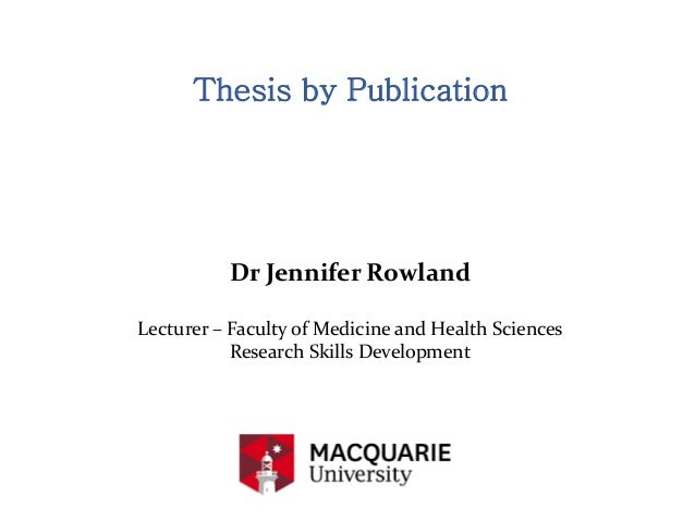 Dissertation publication